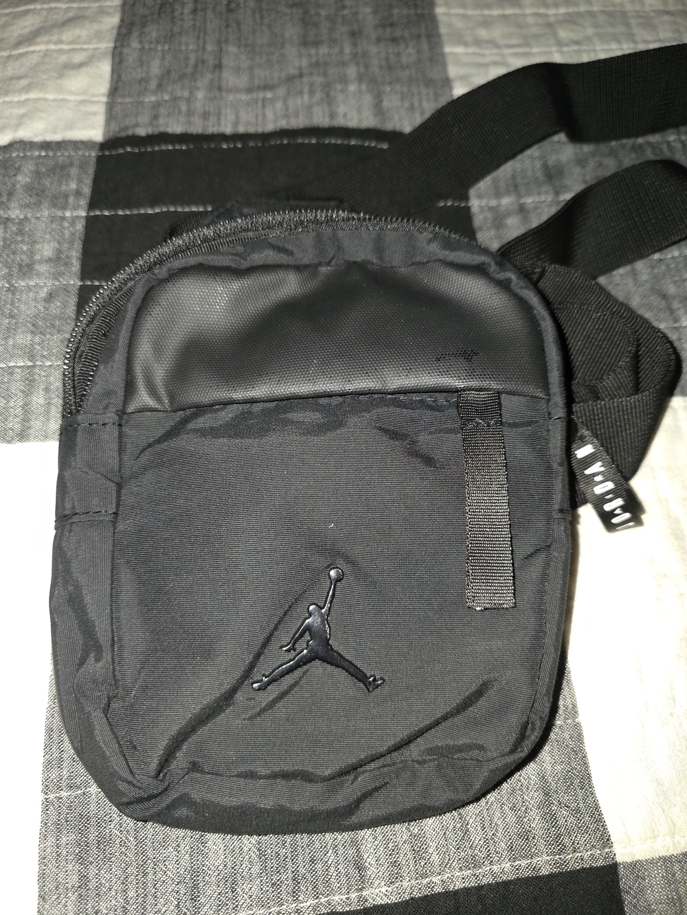 Jordan Black Men's Crossbody Pouch with Jumpman Logo